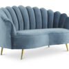 Alfie 2-Seater Velvet Sofa - Image 8