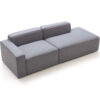 Tuomas 3-Seater Sofa with Ottoman – Light Grey - Image 10