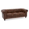 Benjamin Chesterfield Classical 3-Seater PU Leather Sofa - Image 2