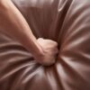 Gwynn 4-Seater Faux Leather Sofa – Dark Brown - Image 6