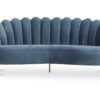 Alfie 3 Seater Velvet Sofa - Image 4