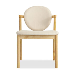 Ronny Arm Dining Chair – Natural