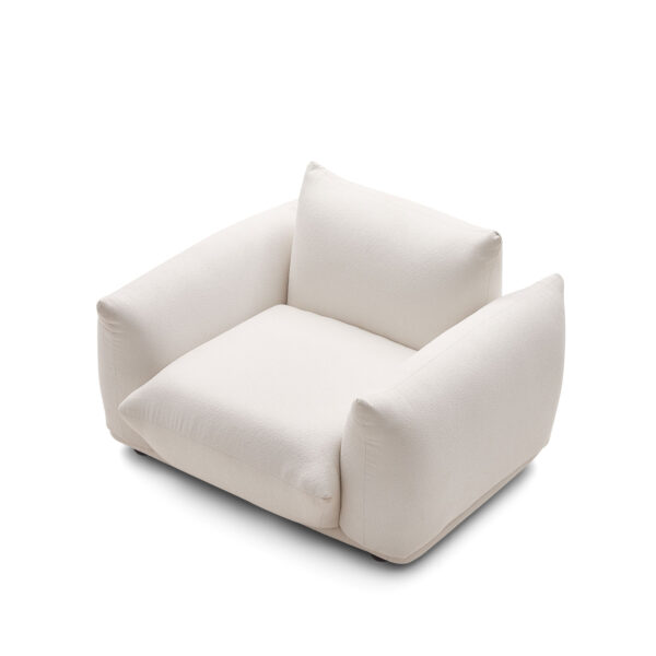 Davies Armchair – Cream White - Image 3