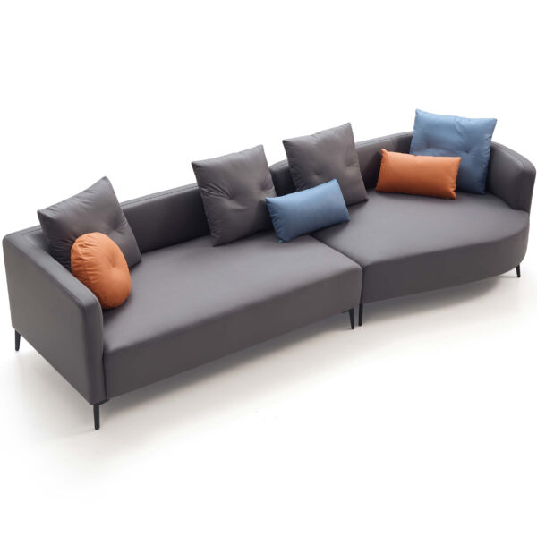Westbroc 4-Seater Left Chaise Sofa in Dark Grey - Image 8