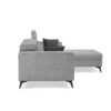 Adriano 2.15m 3-Seater Fabric Sofa with Ottoman - Image 3