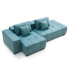 Woolcott L-Shape Sofa – Blue Green - Image 9