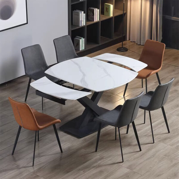 Hume Modern Extendable Sintered Stone Dining Table - Image 2