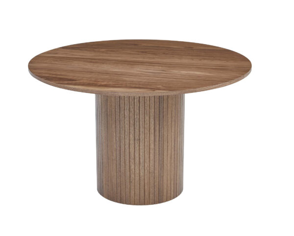 Caesar Round Dining Table – Walnut or Oak Finish - Image 4