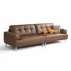 Olcay Premium 4-Seater Genuine Leather Sofa - Image 3