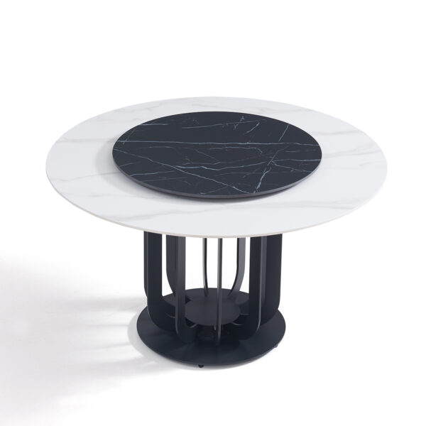 Preita 1.3M Round Sintered Stone Dining Table - Image 3