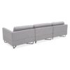Scott 3-Seater Modular Sofa with Ottoman – Light Grey - Image 3