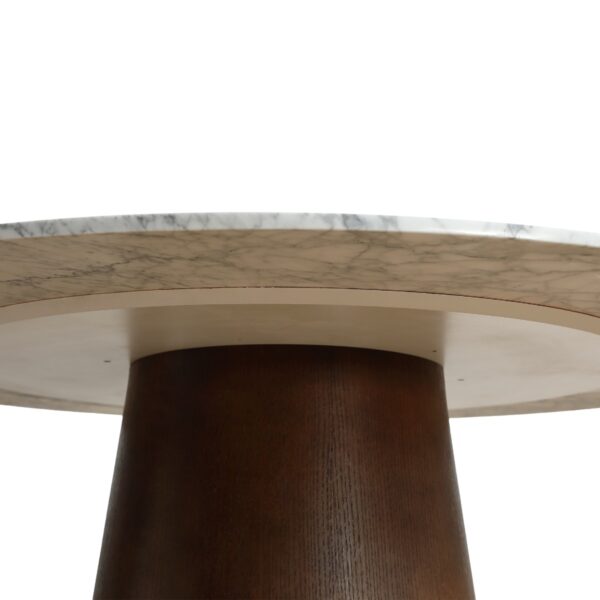 Hannah 1.2M Round Marble Dining Table - Image 6
