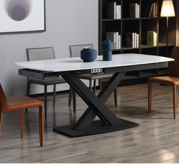 Hume Modern Extendable Sintered Stone Dining Table - Image 5