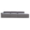 Tuomas 4-Seater Left Chaise Sofa – Light Grey