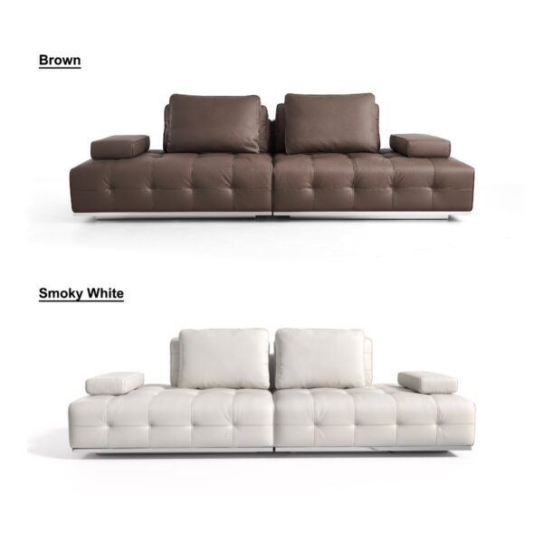 Rianne Modular 4-Seater Leather Sofa - Image 4