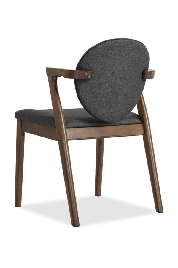 Ronny Arm Dining Chair – Walnut - Image 13