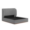 Rosaura Wabi-Sabi Boucle Fabric Bed Frame - Image 9