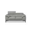 Zelma 2-Seater Full Leather Sofa with Adjustable Headrest