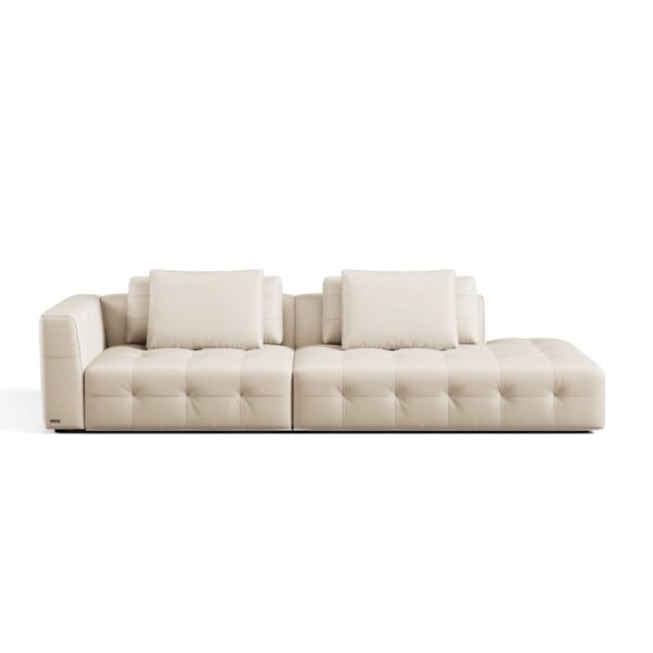 Senka Premium 4-Seater Top Grain Leather Sofa - Image 3