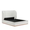 Rosaura Wabi-Sabi Boucle Fabric Bed Frame - Image 10