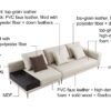 Septimius 4-Seater Leather Sofa - Image 9