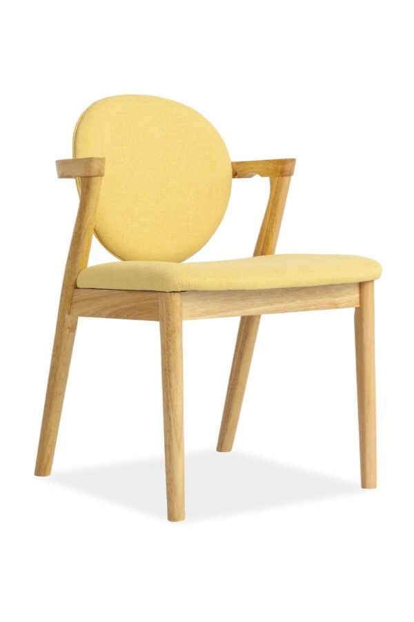 Ronny Arm Dining Chair – Natural - Image 7