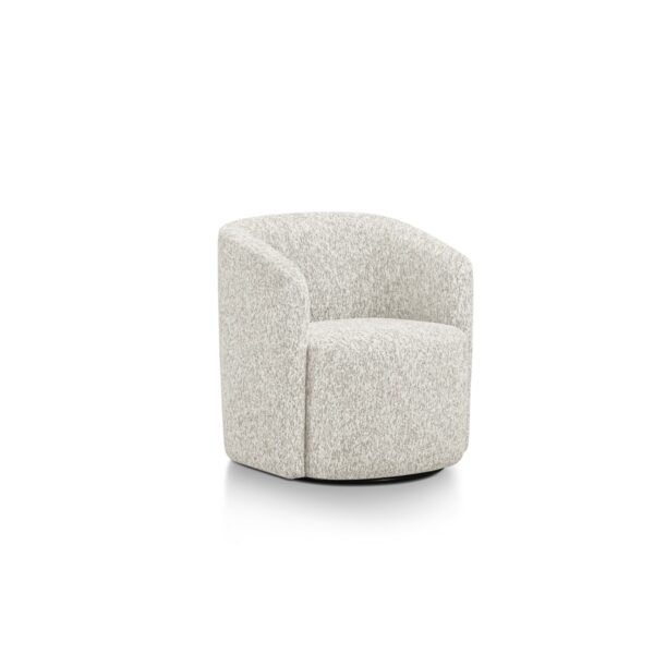 Shireen Swivel Lounge Chair in Royal Beige - Image 3