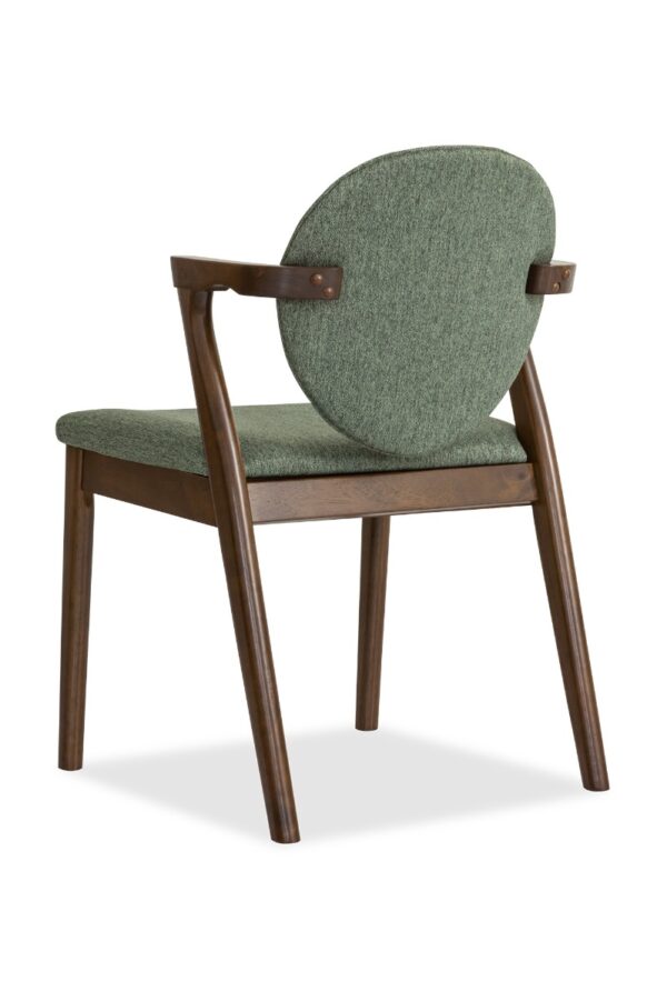 Ronny Arm Dining Chair – Walnut - Image 8