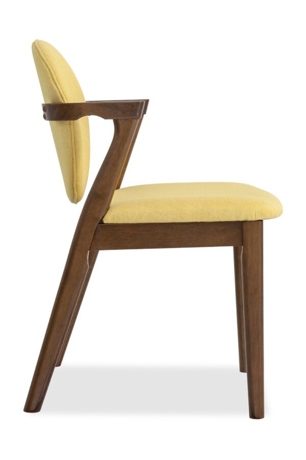 Ronny Arm Dining Chair – Walnut - Image 5