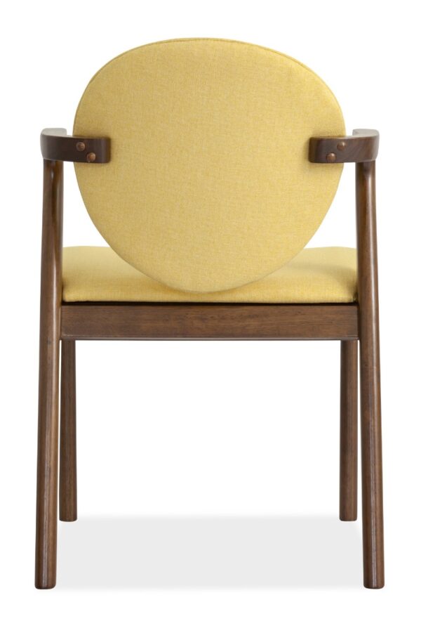 Ronny Arm Dining Chair – Walnut - Image 4