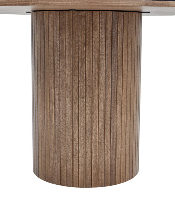 Caesar Round Dining Table – Walnut or Oak Finish - Image 6