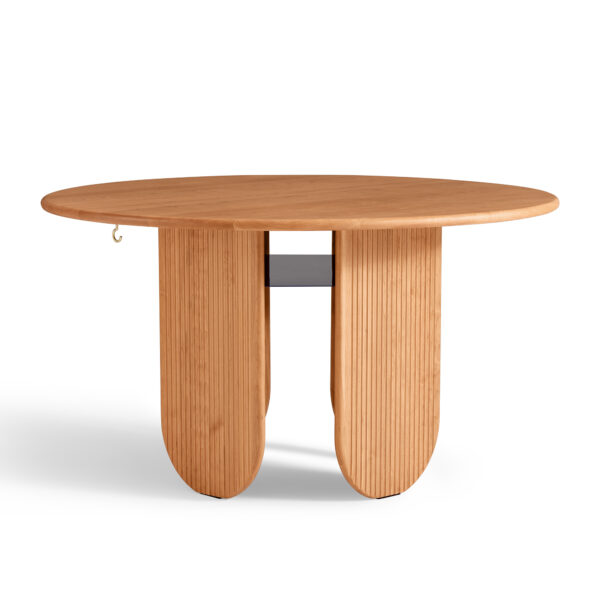 Afrodita Round Solid Cherry Wood Dining Table - Image 4