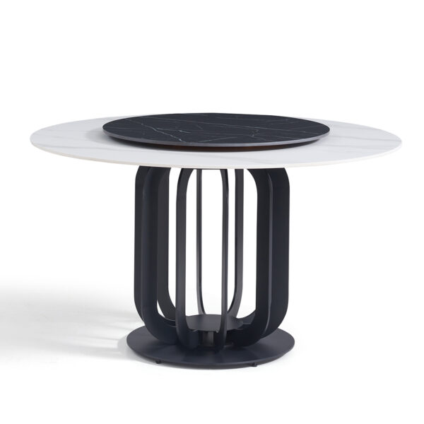 Preita 1.3M Round Sintered Stone Dining Table - Image 4