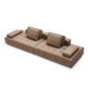 Talyessin 4-Seater Premium Leather Sofa – Dark Brown - Image 3