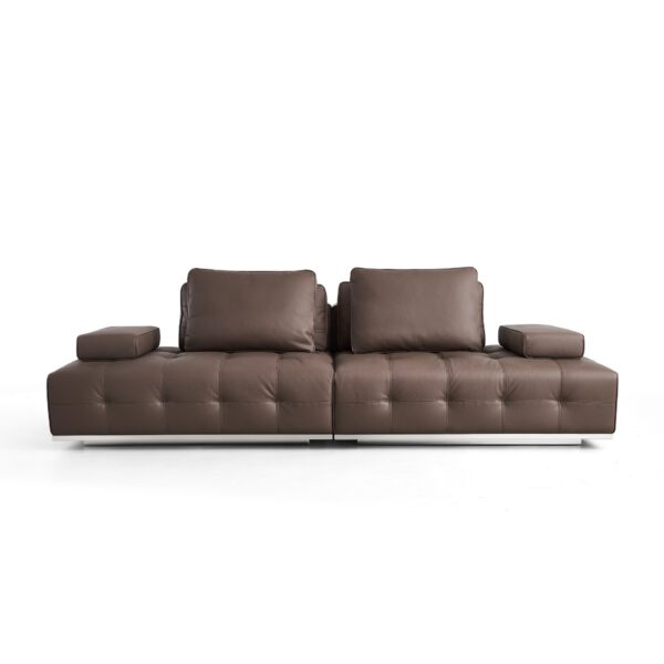 Rianne Modular 4-Seater Leather Sofa - Image 2
