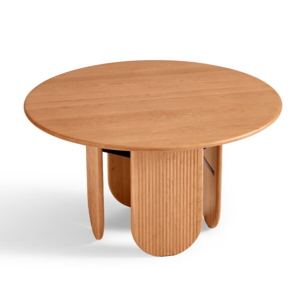Afrodita Round Solid Cherry Wood Dining Table - Image 3