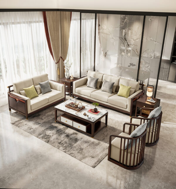 Azunto Premium PVC Nappa Leather Armchair - Image 3