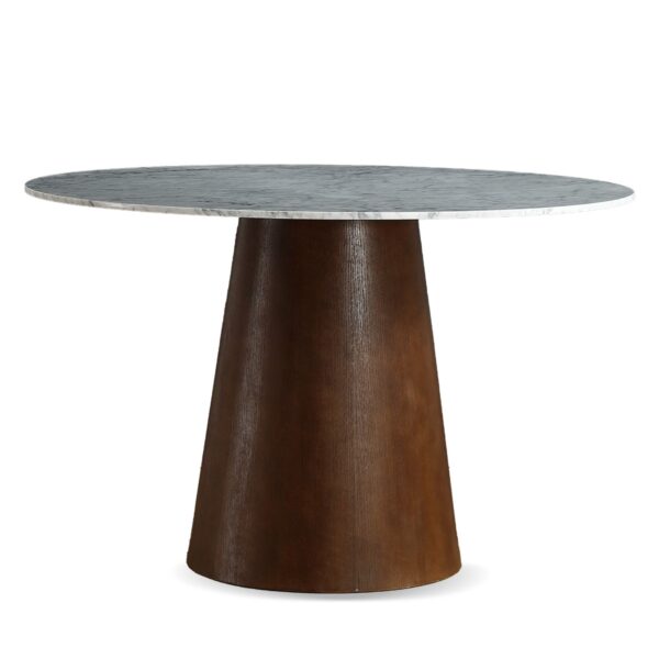 Hannah 1.2M Round Marble Dining Table - Image 4