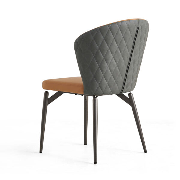 lvria Faux Leather Chair – Tawny - Image 5