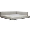 Clara Low Profile Upholstered Queen Bed Frame - Image 2