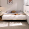 Lawton Faux Leather Divan Bed Frame with 2 Free Pedestals - Image 7