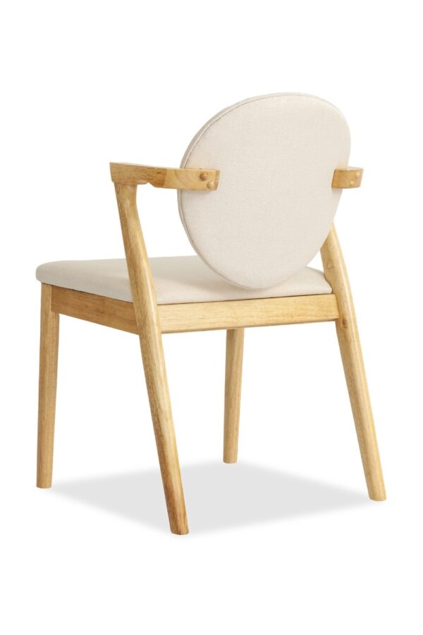 Ronny Arm Dining Chair – Natural - Image 3