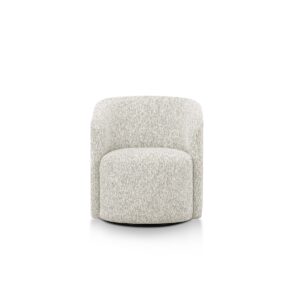 Shireen Swivel Lounge Chair in Royal Beige