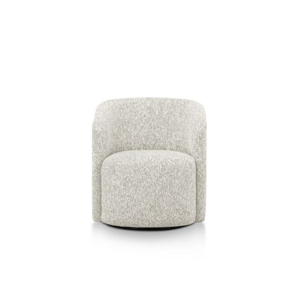 Shireen Swivel Lounge Chair in Royal Beige