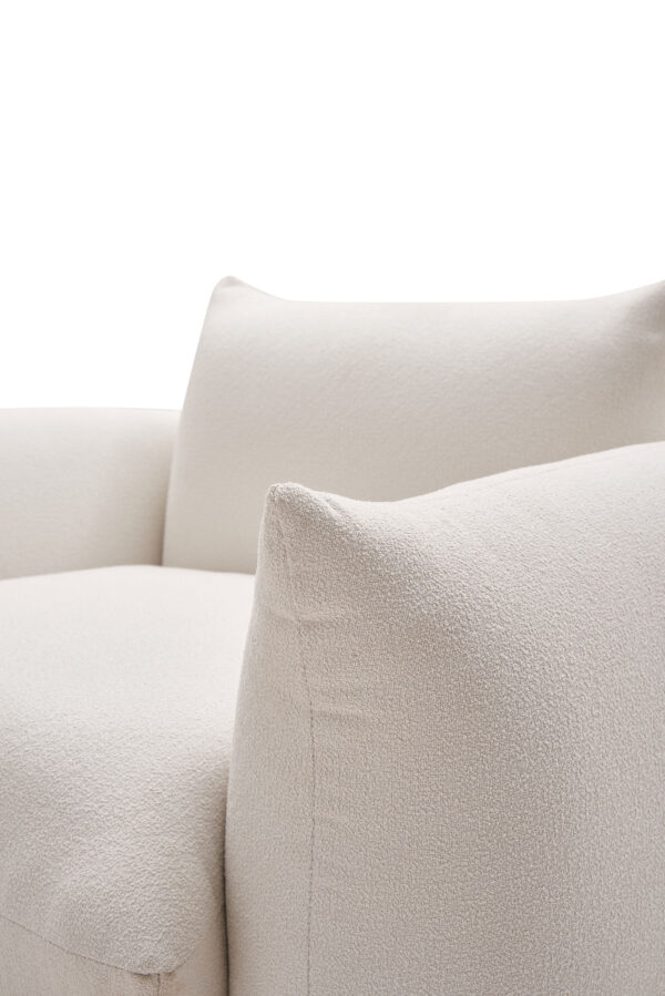 Davies Armchair – Cream White - Image 6