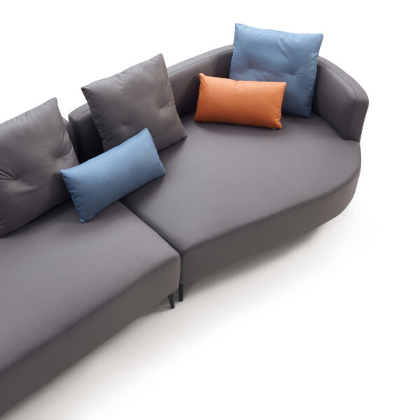 Westbroc 4-Seater Left Chaise Sofa in Dark Grey - Image 5