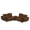 Alcina 4-Seater Leatheraire Fabric Sofa with Ottoman - Image 5