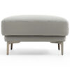Brago Premium 4-Seater Leather Sofa with Ottoman – Light Grey - Image 6