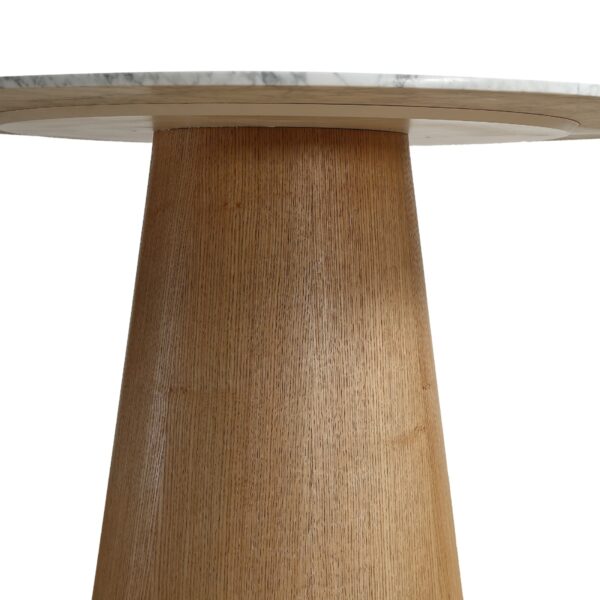 Hannah 1.2M Round Marble Dining Table - Image 5