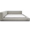 Clara Low Profile Upholstered Queen Bed Frame - Image 3